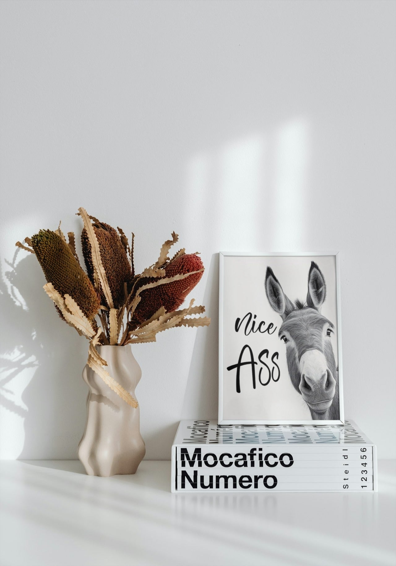FUNNY DONKEY CANVAS POSTER