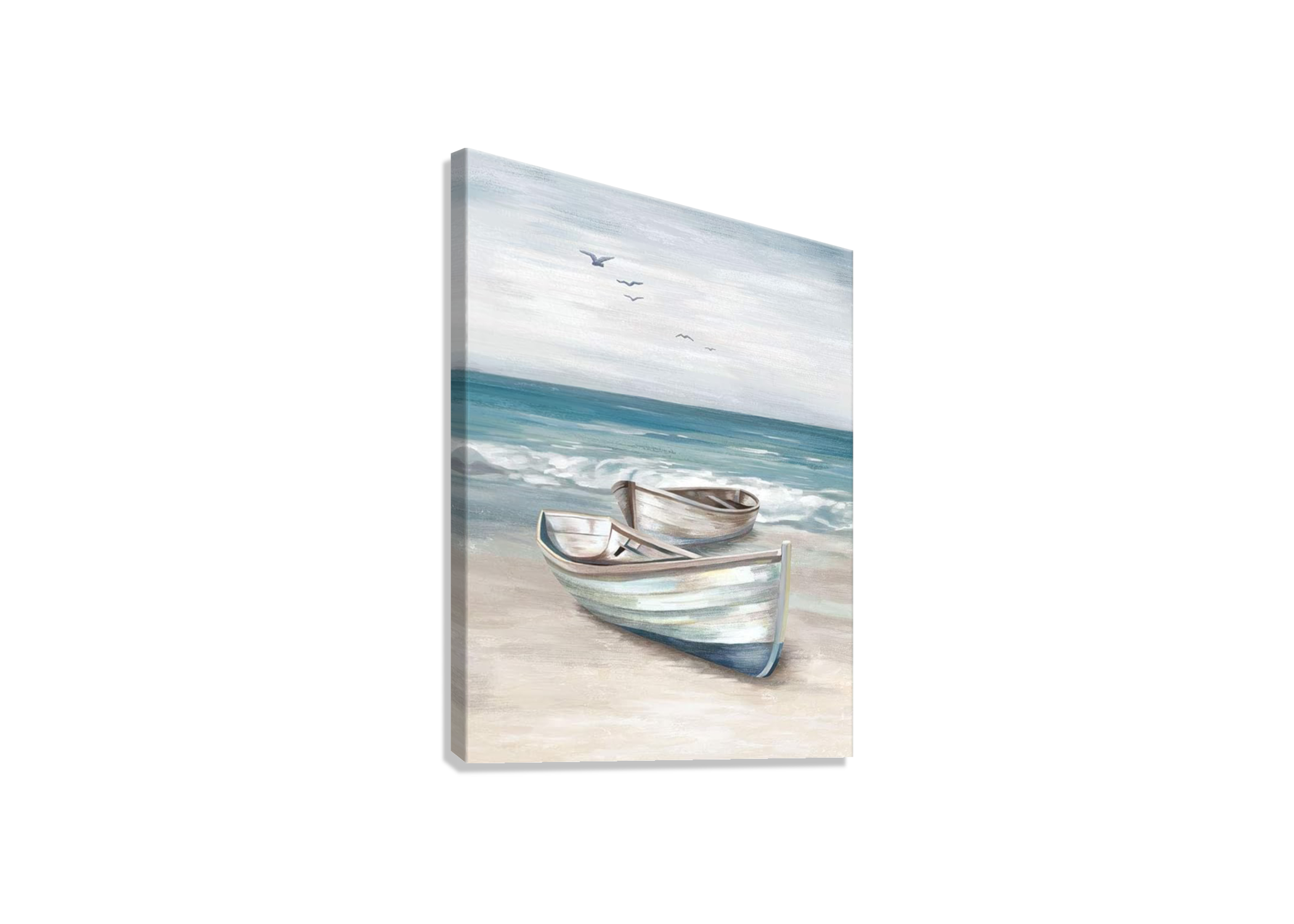 BEAUTIFUL BOAT PAINTING CANVAS POSTER