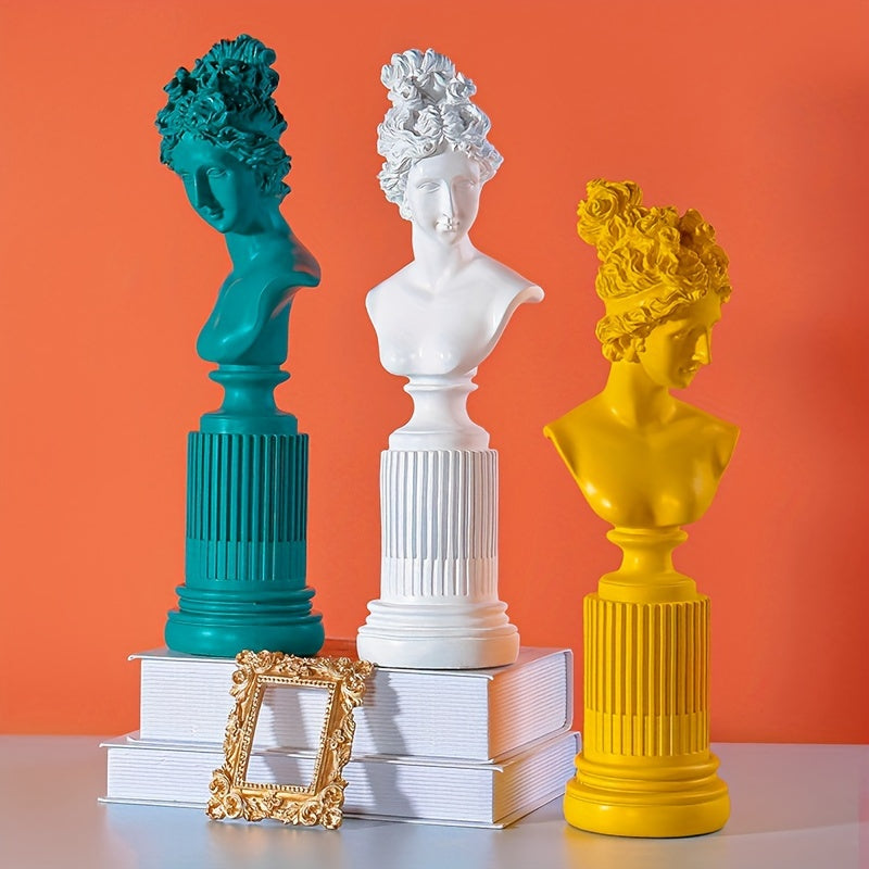 Tnessential Nordic Venus Resin Head Sculpture 3D Decor