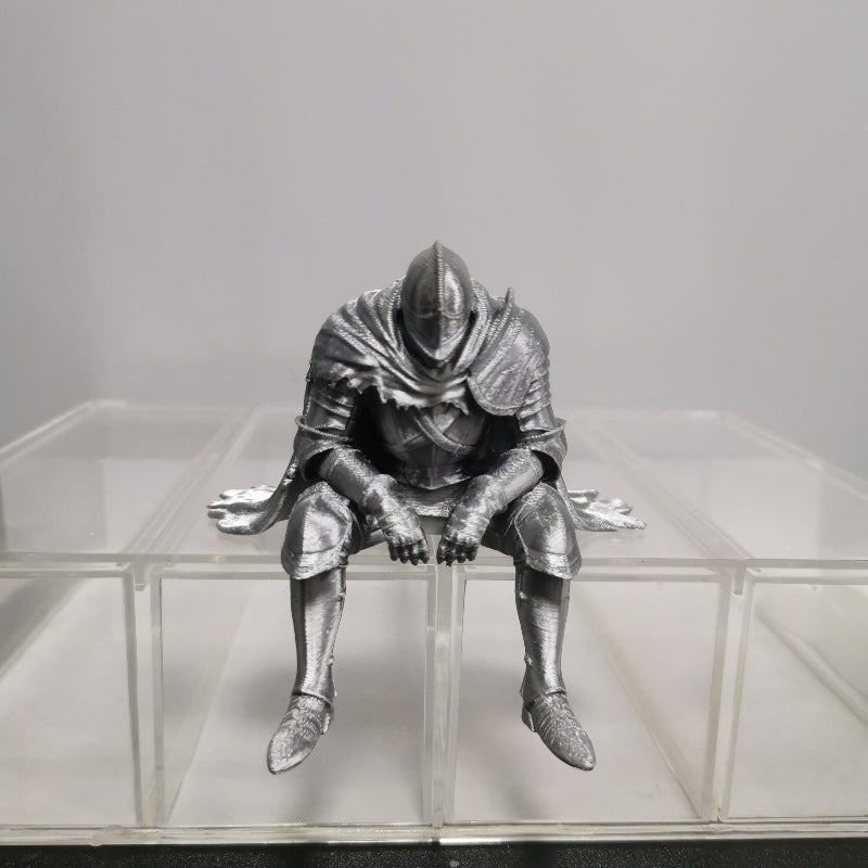 Tnessential Edge-sitting Knight Figurine 3D Decor