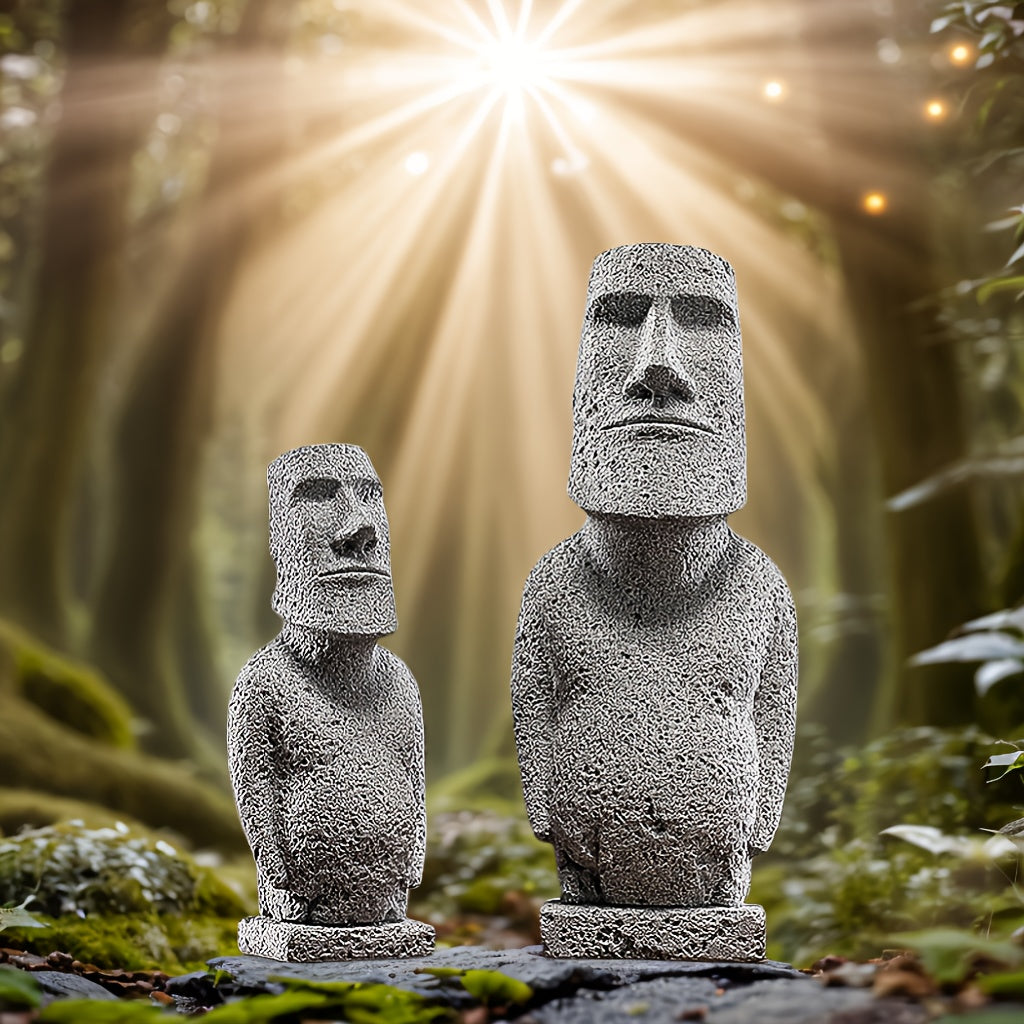 Tnessential Easter Island Moai Statues 3D Decor