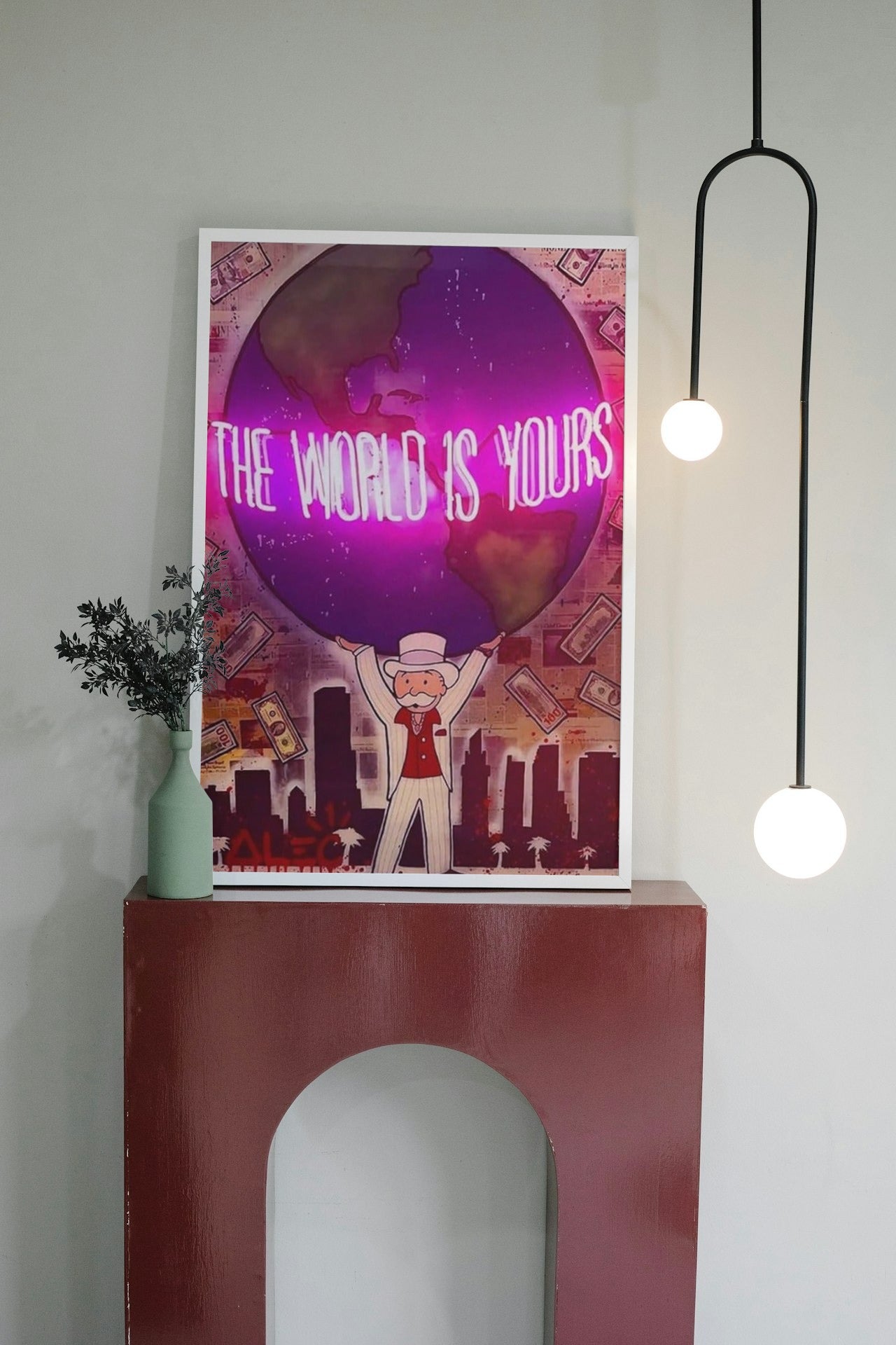 MONOPOLY GRAFFITI CANVAS POSTER