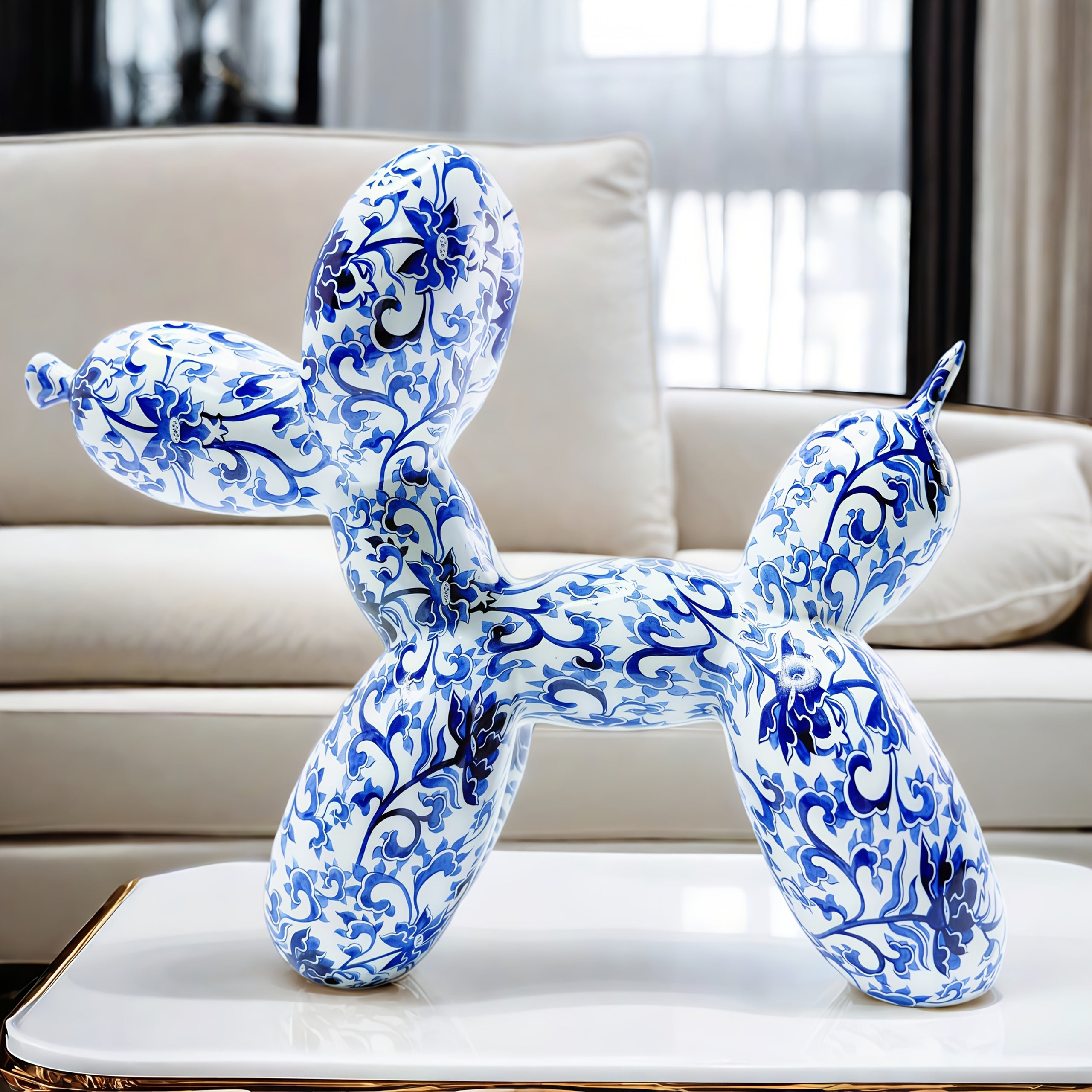 Tnessential Creative and Cute Balloon Dog Resin Crafts 3D Decor