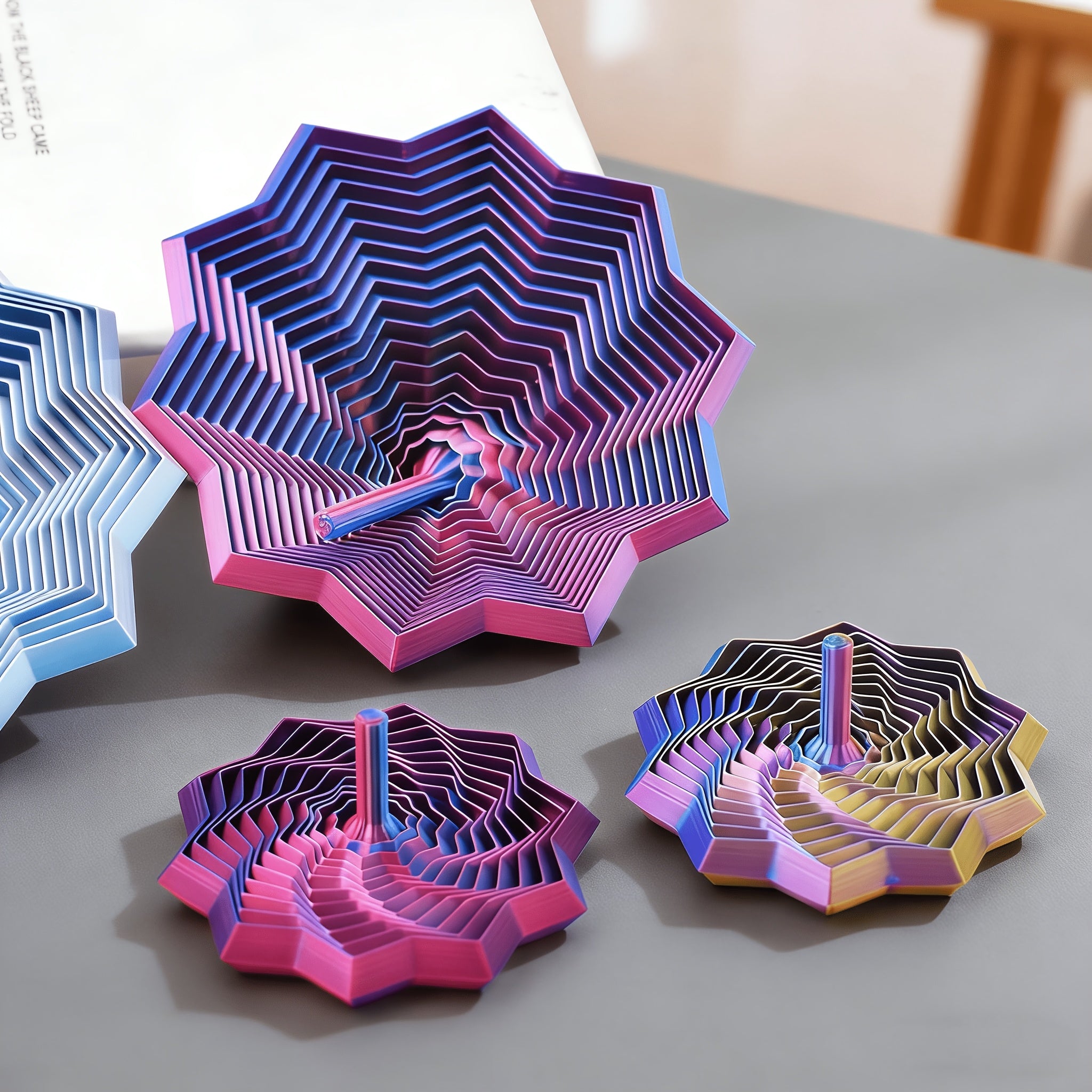 Tnessential Random Color Radish Tower 3D Decor