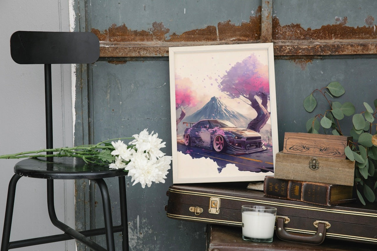AESTHETIC JDM CAR CANVAS POSTER
