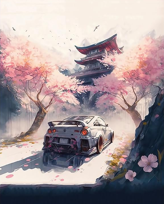 AESTHETIC JDM CAR CANVAS POSTER