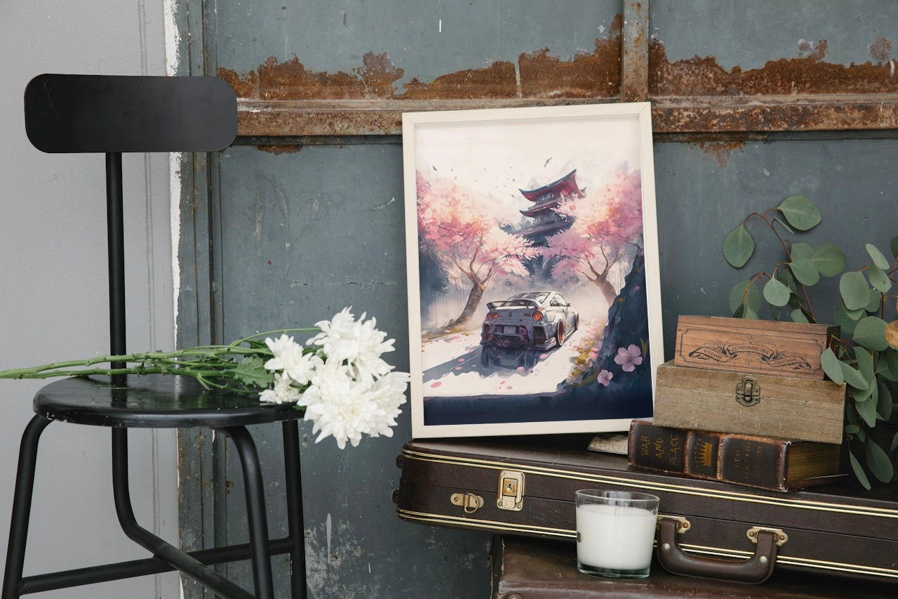 AESTHETIC JDM CAR CANVAS POSTER