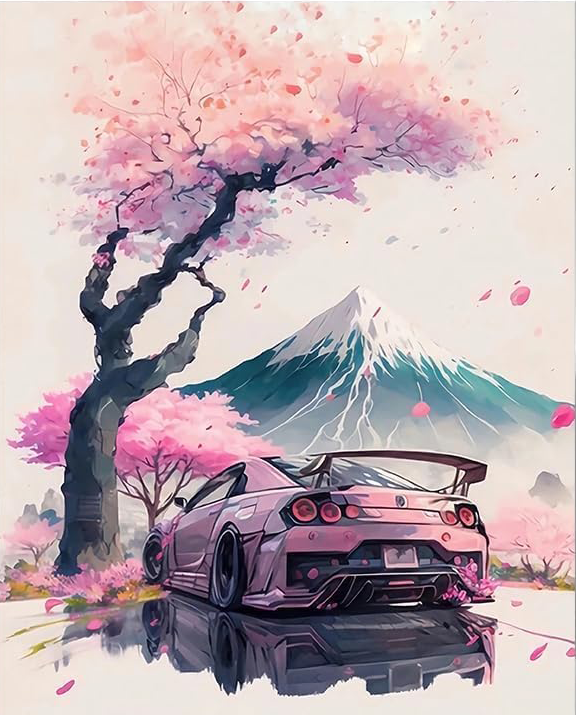 AESTHETIC JDM CAR CANVAS POSTER