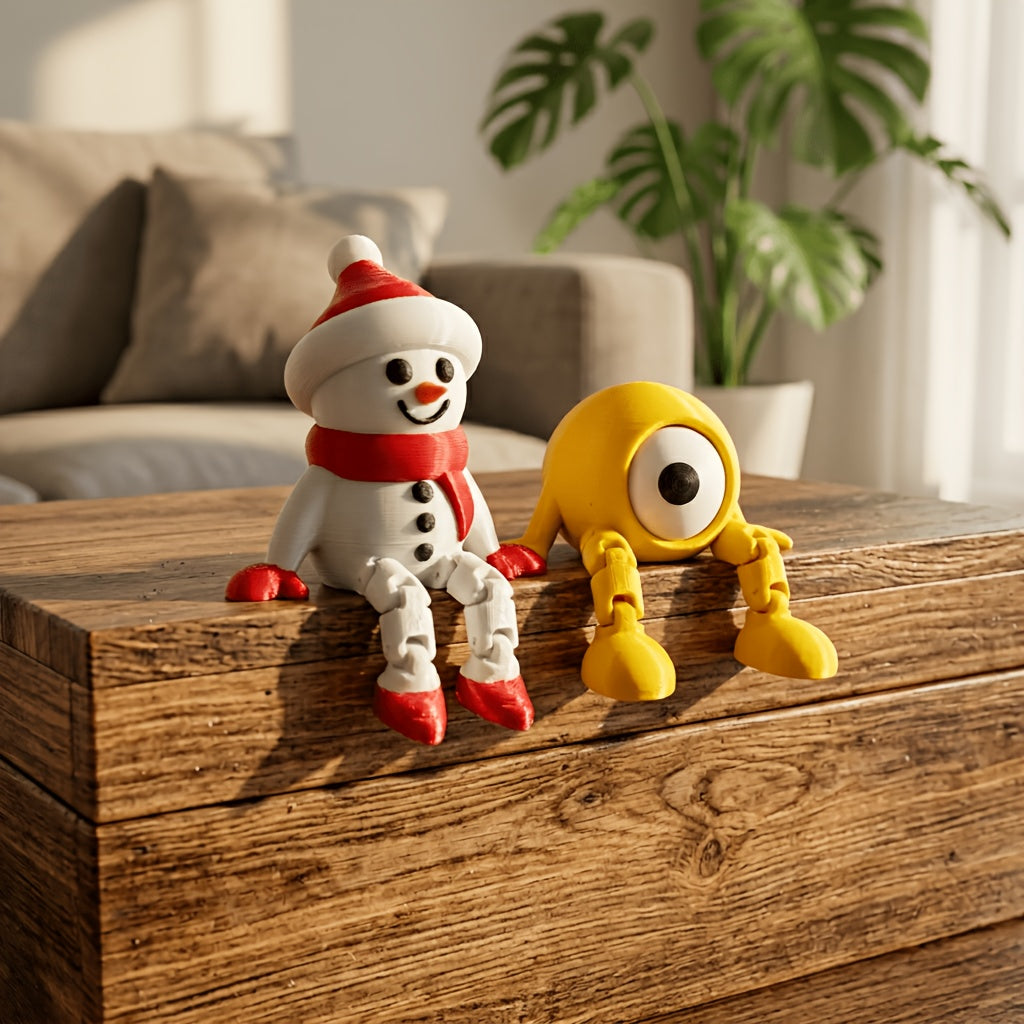 Tnessential Collectible Figurines 1pc/2pcs Random Color Combination 3D Decor