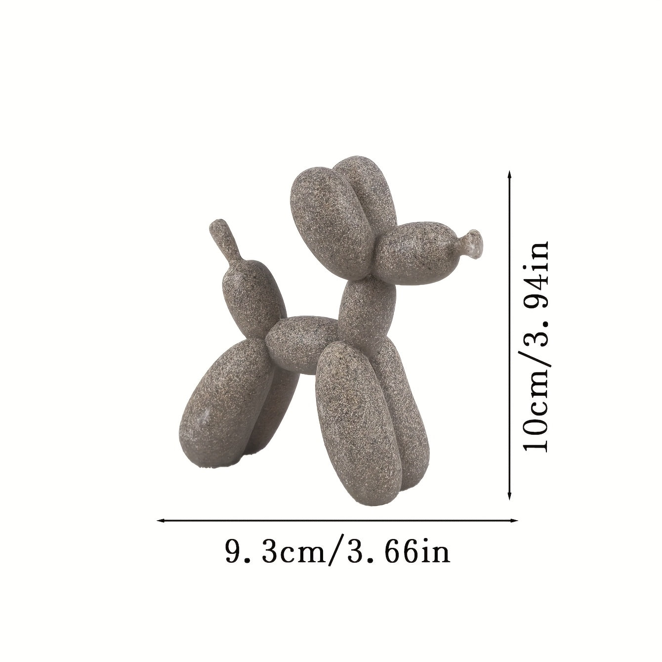 Tnessential Modern Minimalist Balloon Dog Statue 3D Decor