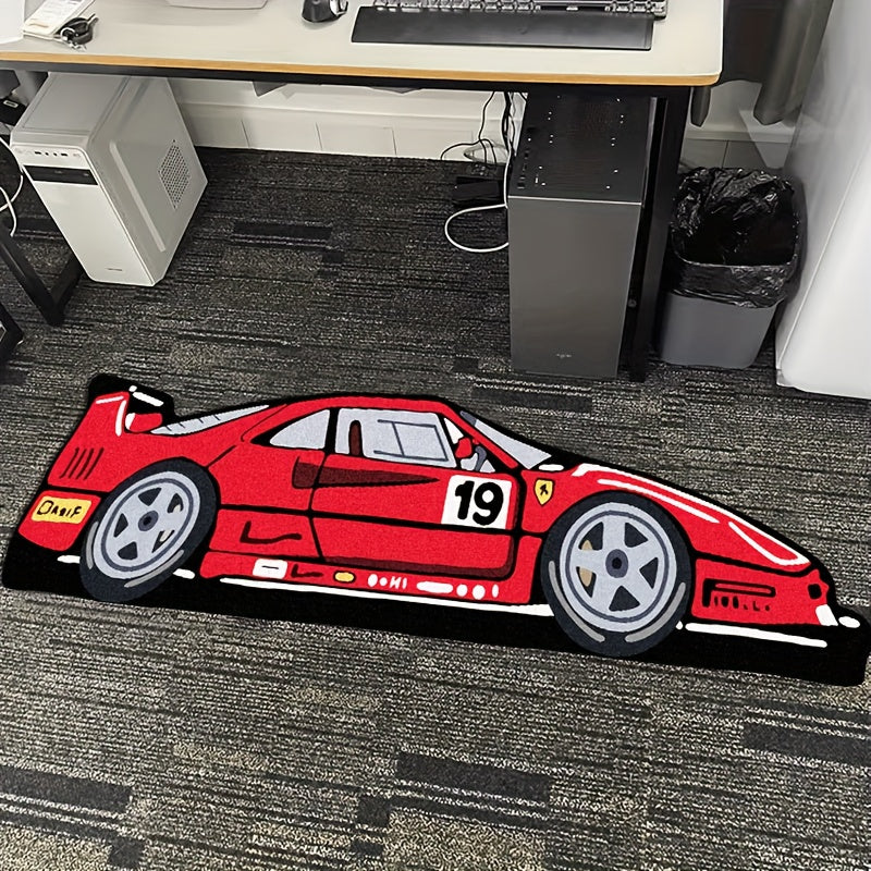 RED CAR RUG view 3