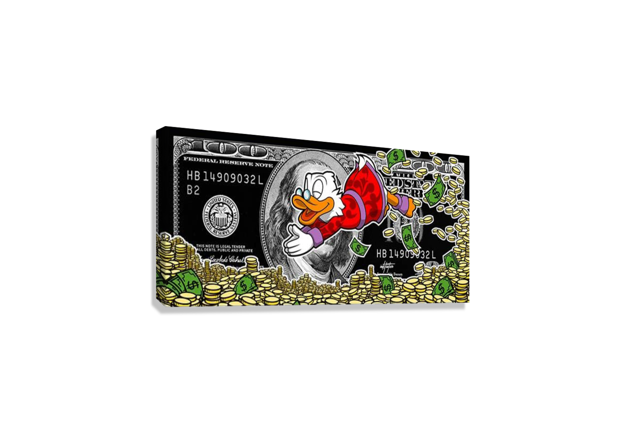 GRAFFITI DUCK CANVAS POSTER