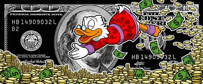 GRAFFITI DUCK CANVAS POSTER