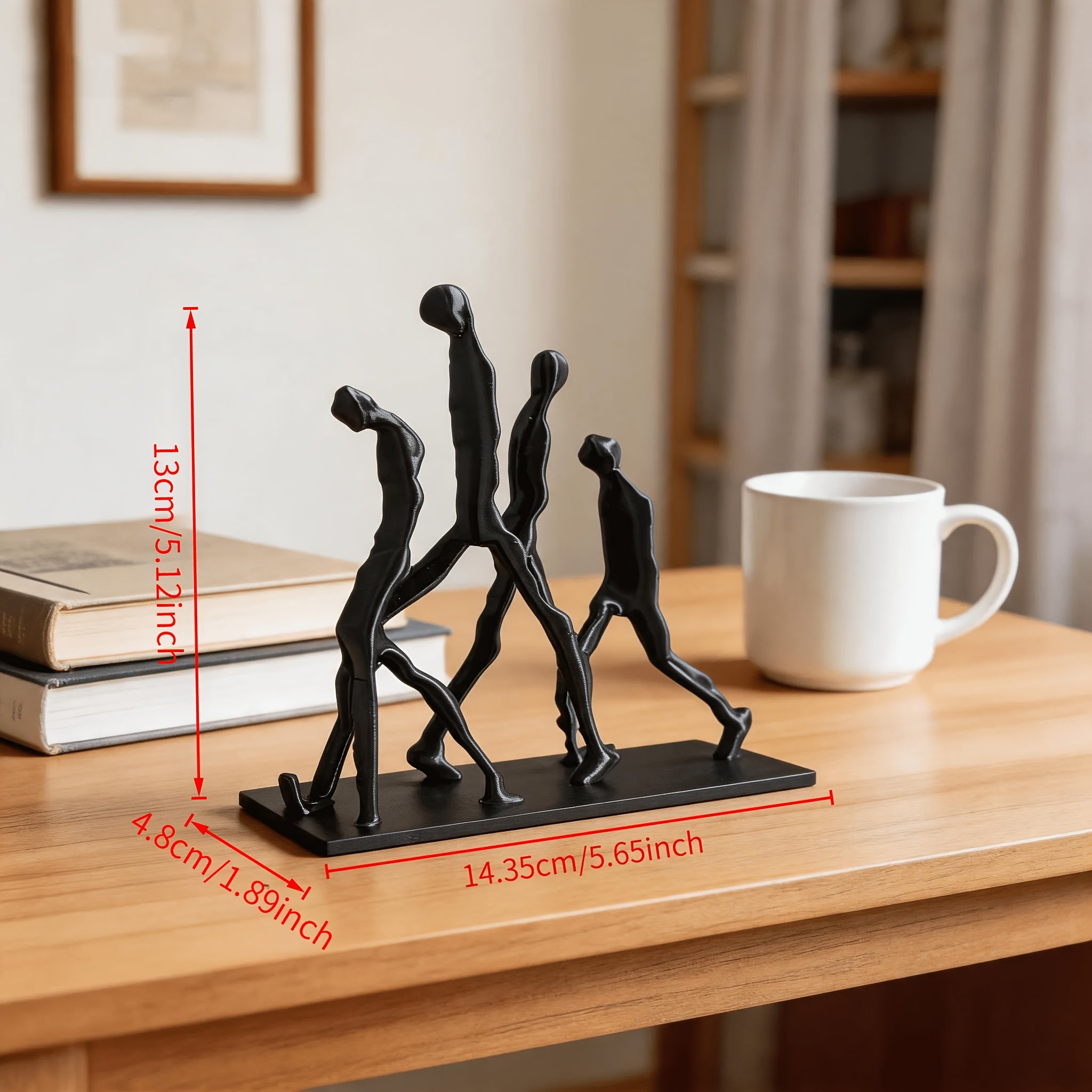 Tnessential Modern Abstract Human Figure Decorative Ornament 3D Decor