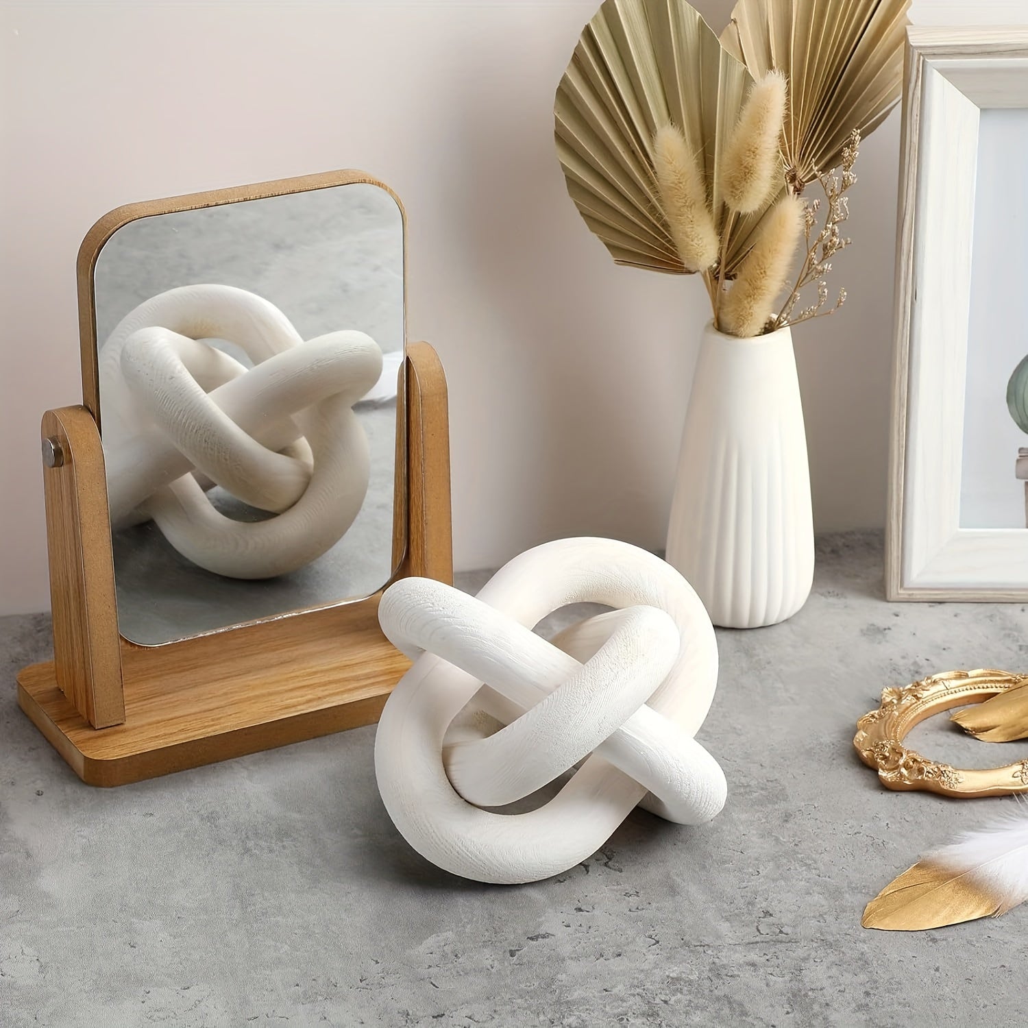 Tnessential Farmhouse Decorative Wooden Chain 3D Decor
