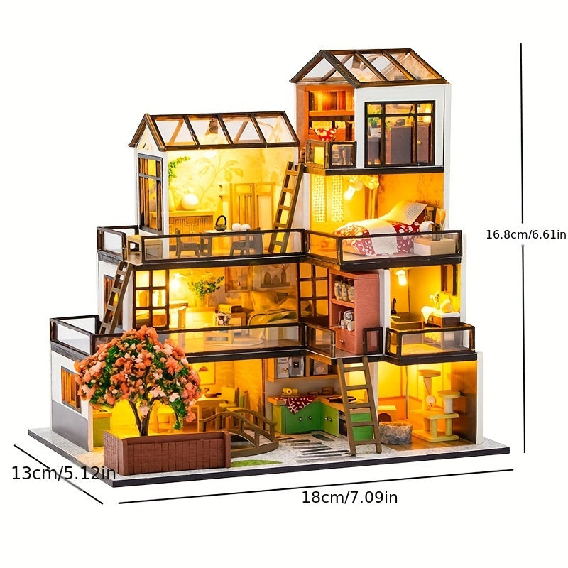 Tnessential Miniatures Tiny Houses 3D Puzzle Art House 3D Decor
