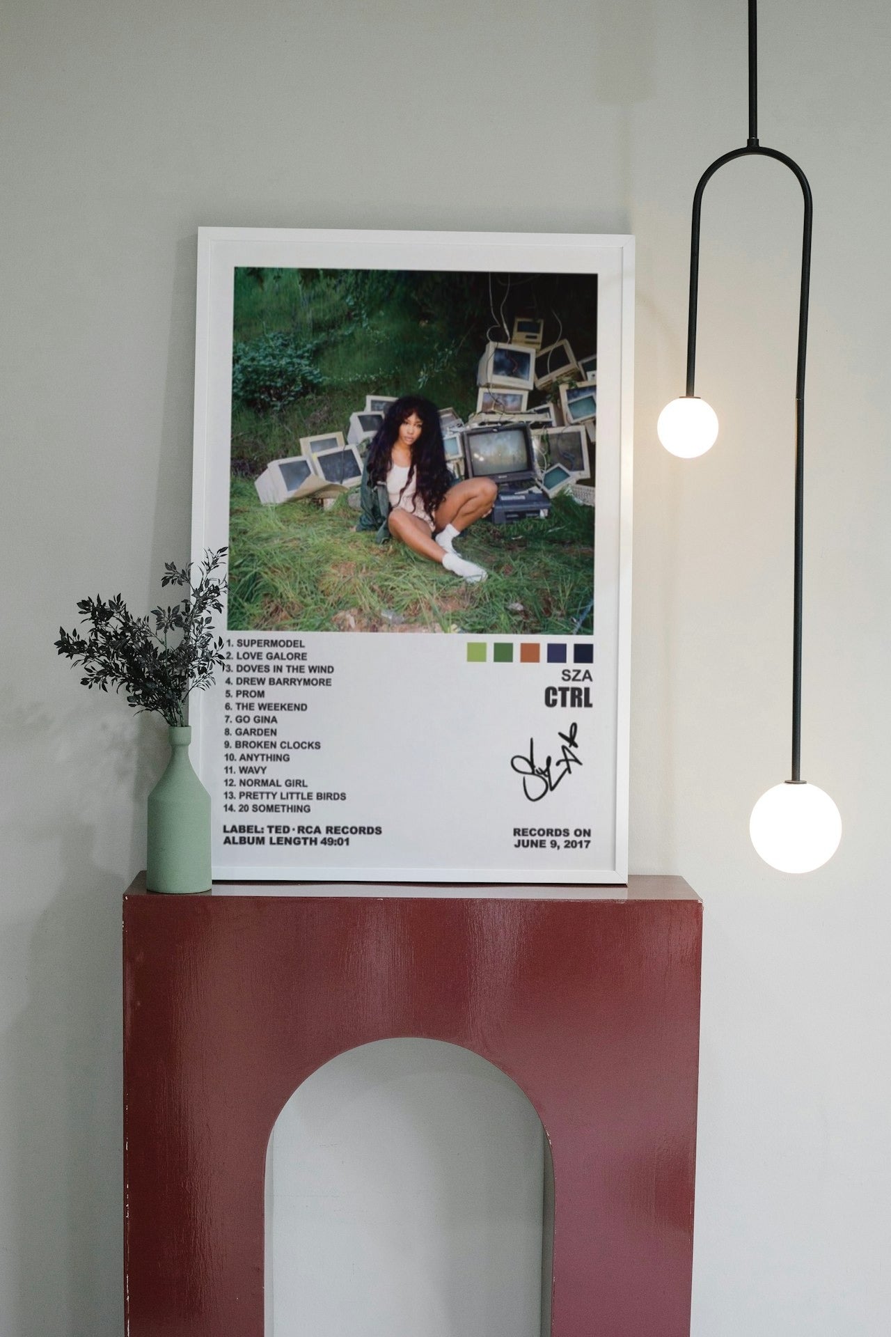 SZA "CTRL" CANVAS POSTER