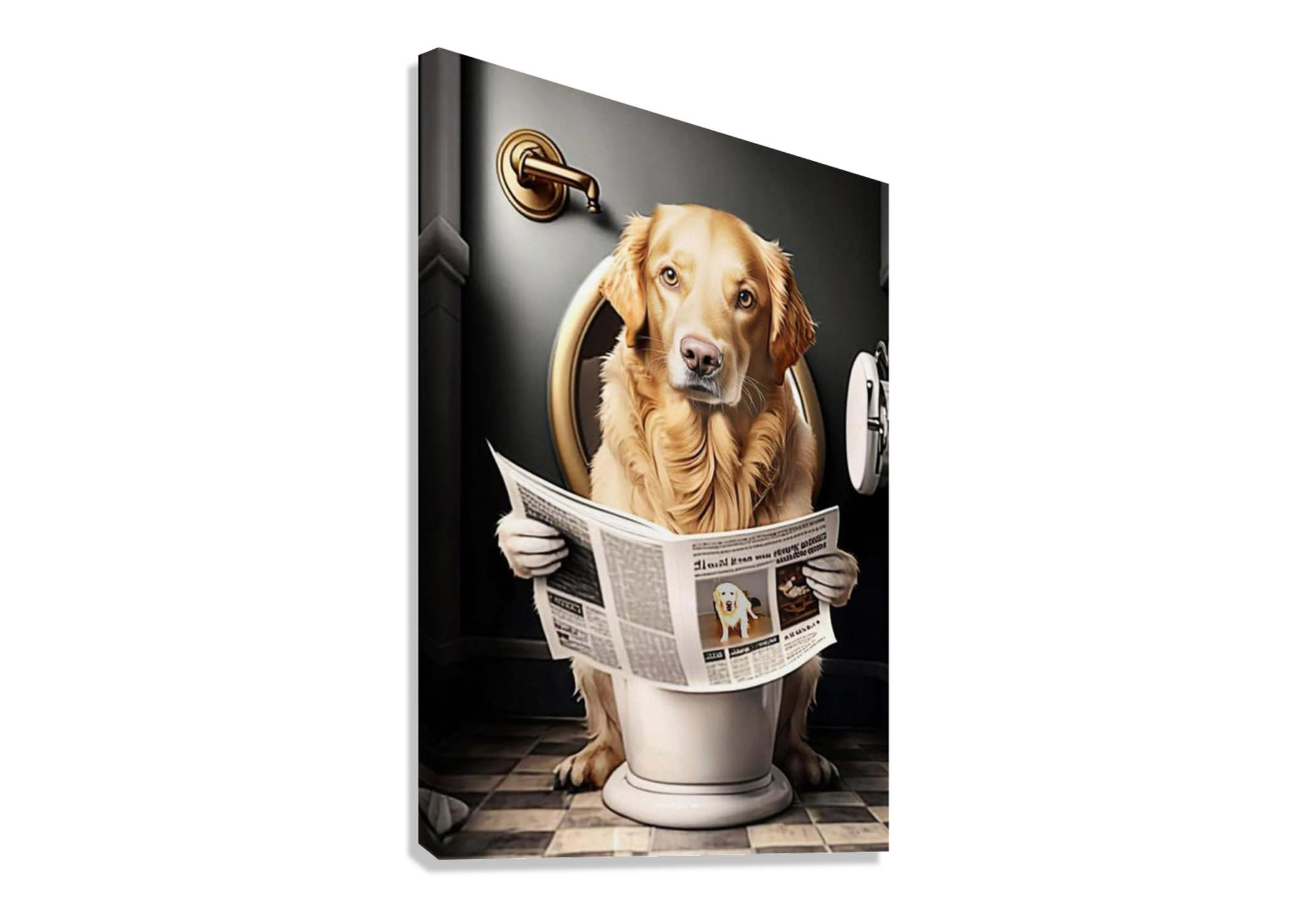 FUNNY AND CUTE DOG CANVAS POSTER