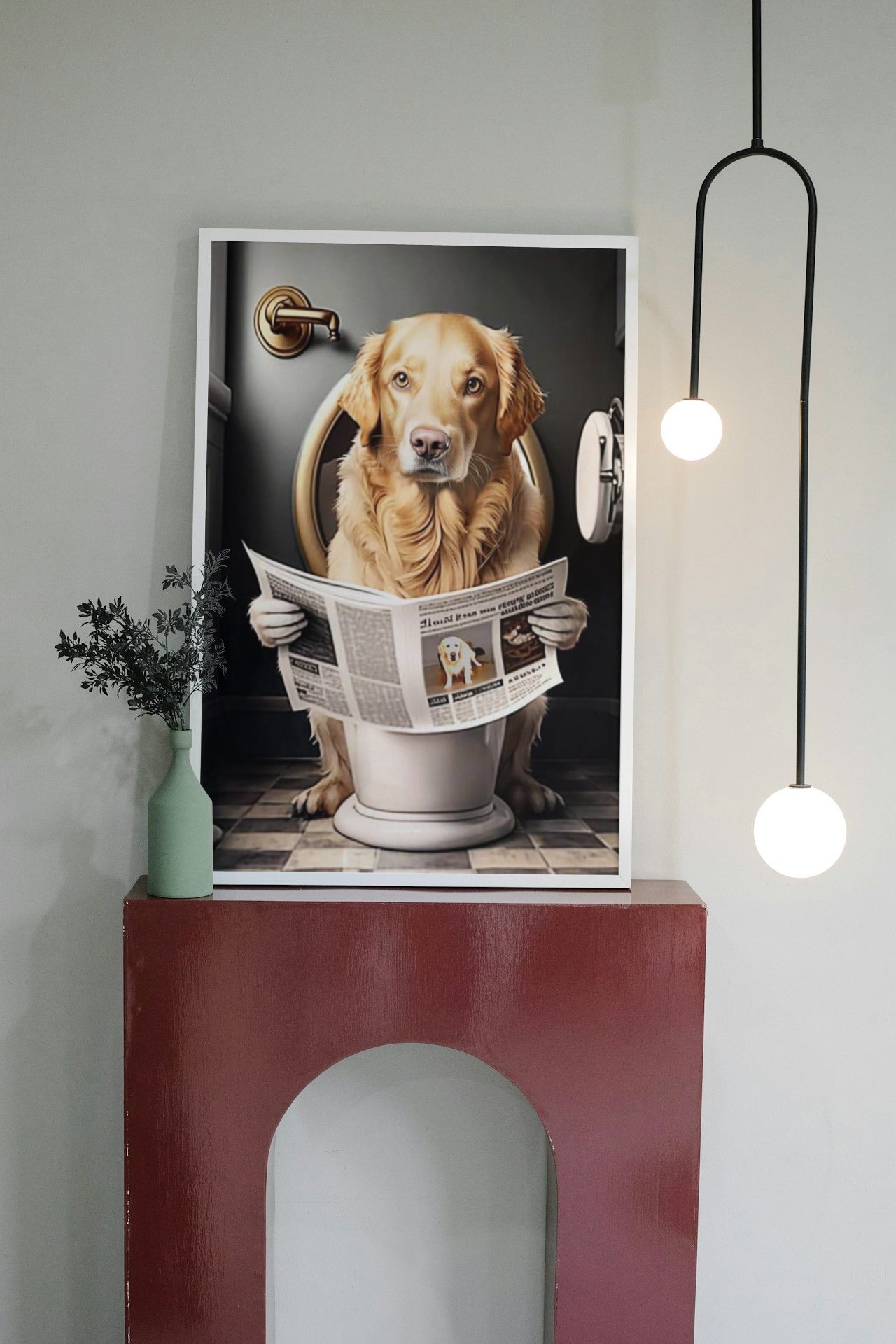 FUNNY AND CUTE DOG CANVAS POSTER