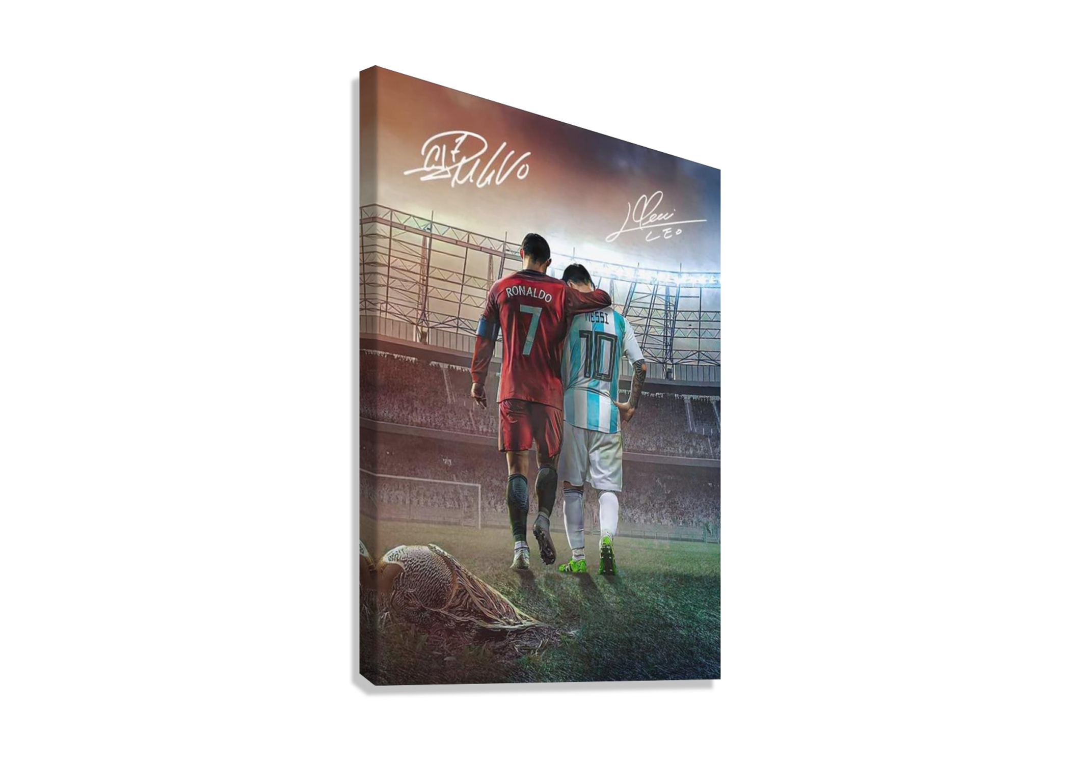 RONALDO X MESSI CANVAS POSTER
