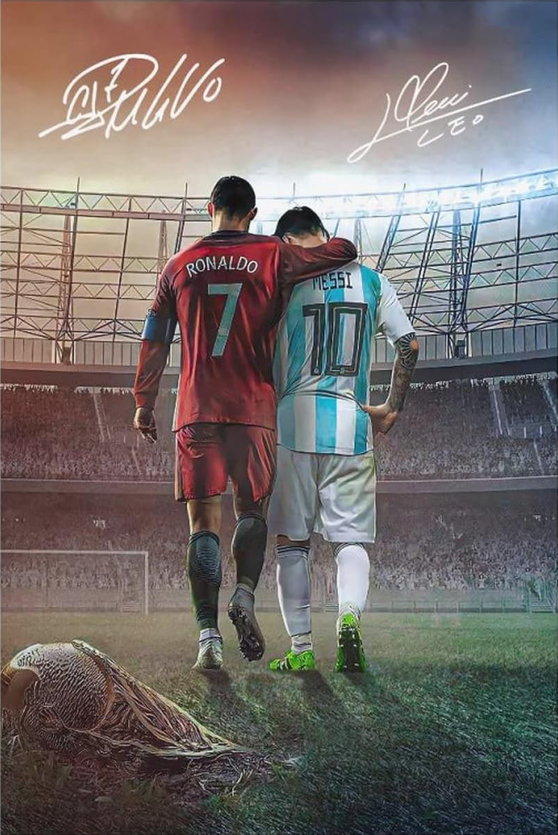 RONALDO X MESSI CANVAS POSTER