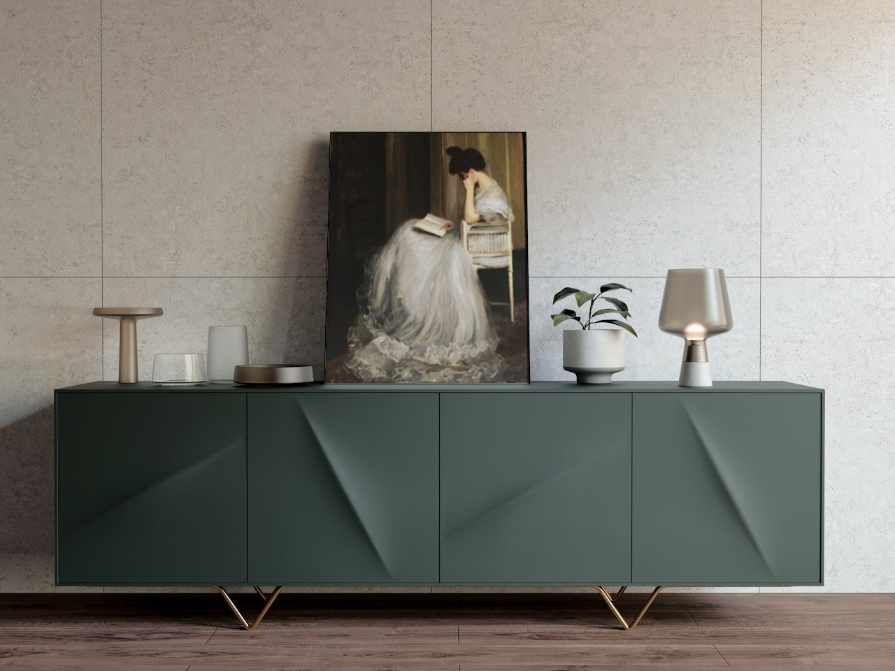 ELEGANT ARTISTIC PAINTING CANVAS POSTER