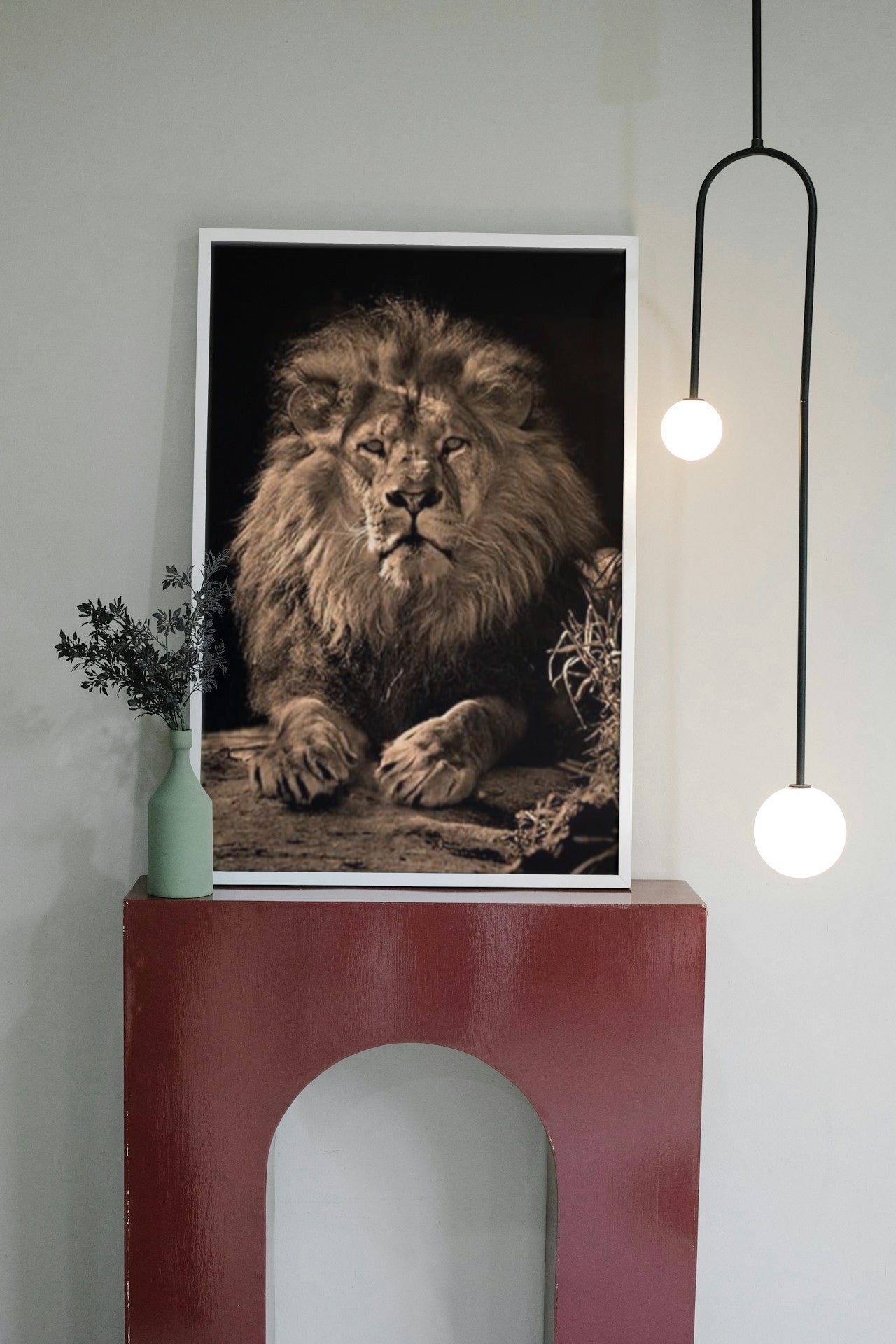 MAJESTIC LION CANVAS POSTER