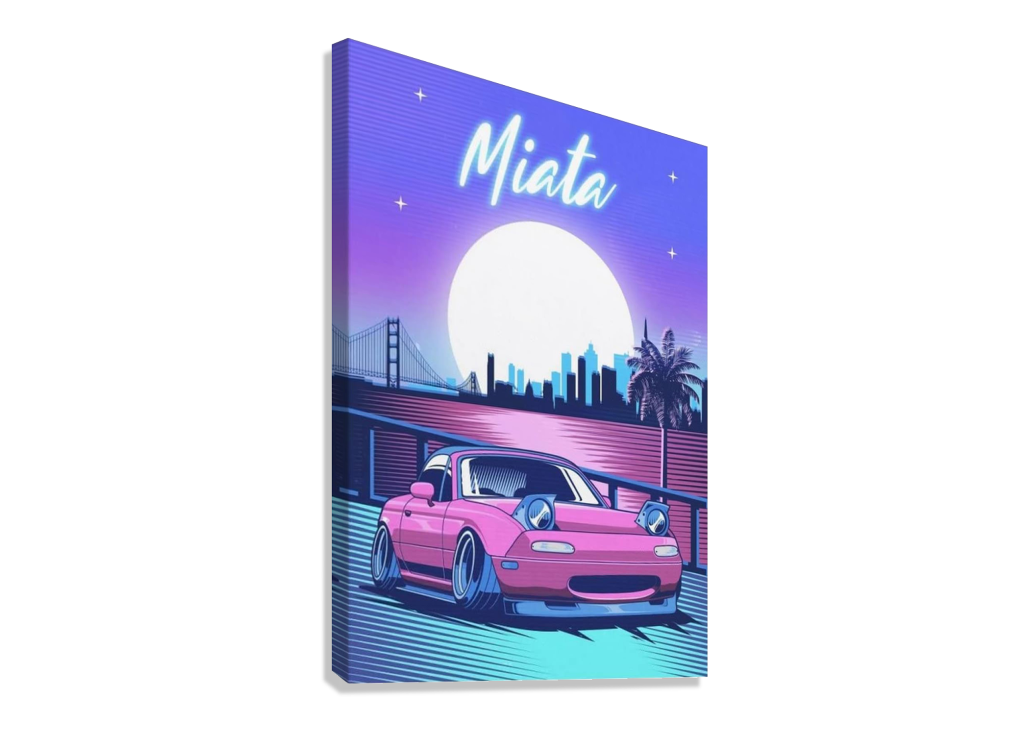 MIATA CAR CANVAS POSTER