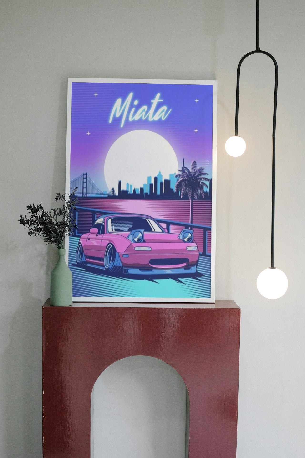 MIATA CAR CANVAS POSTER