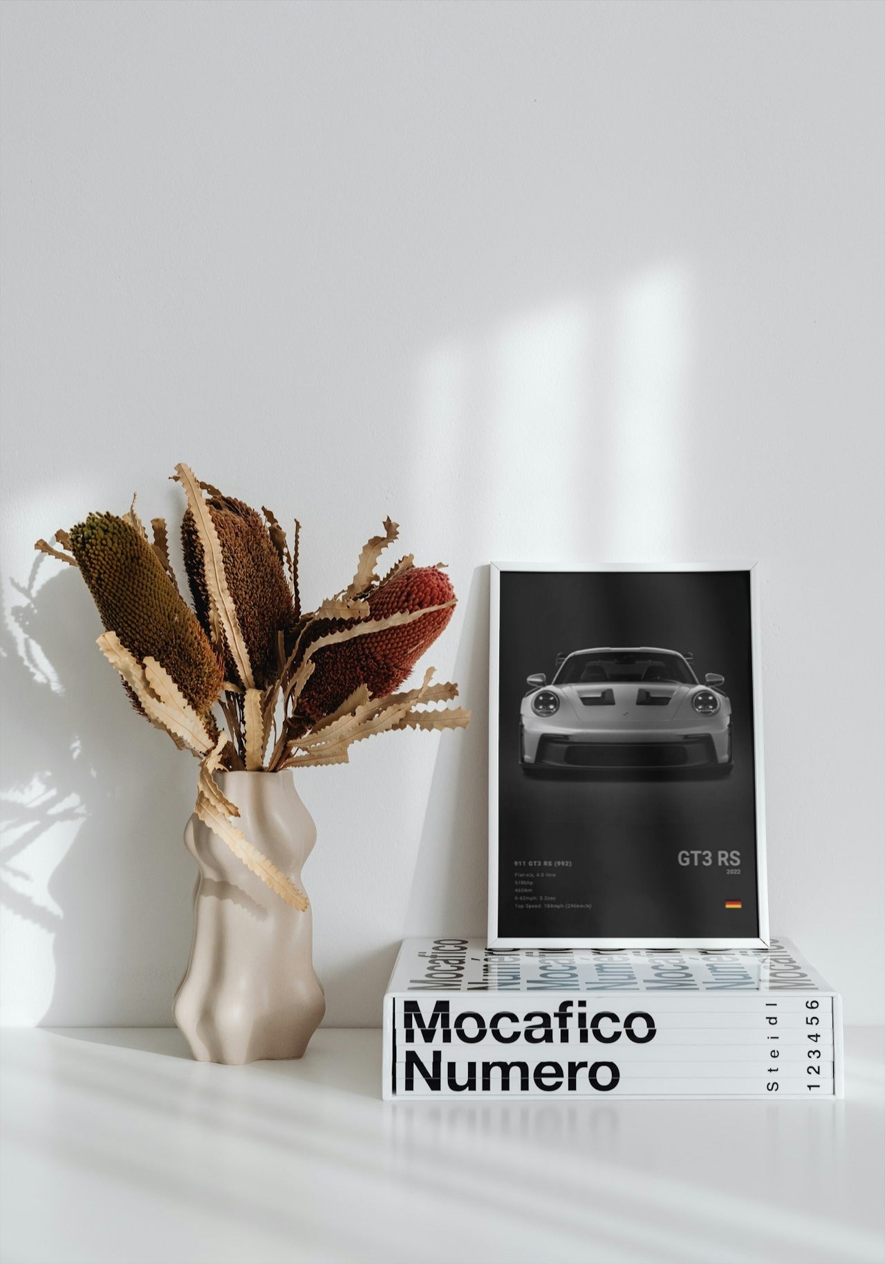 PORCHE GT3 RS BLACK CANVAS POSTER