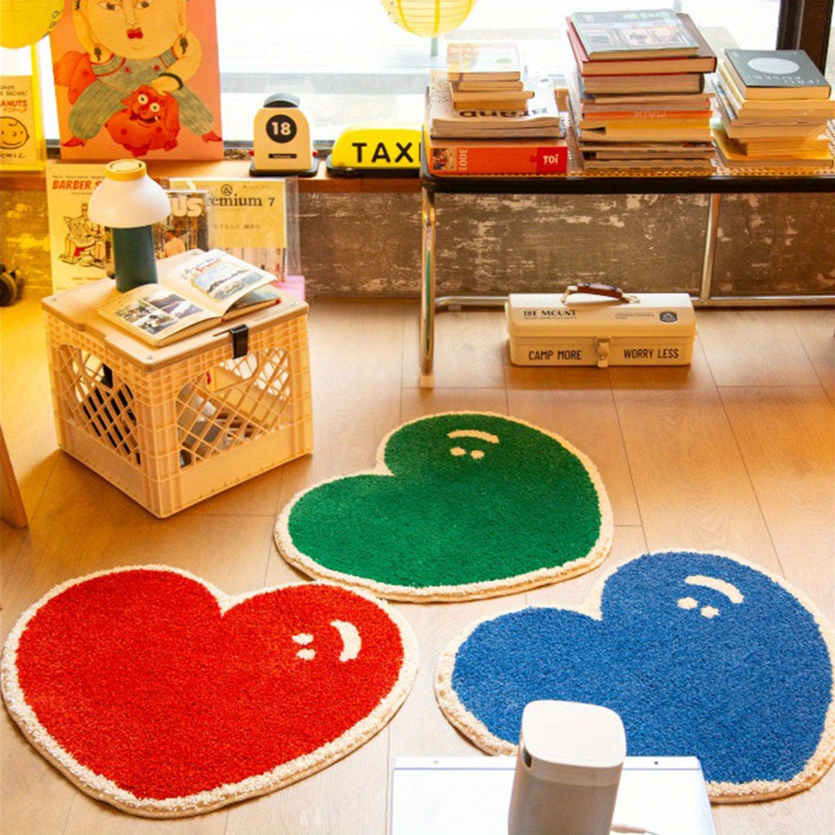 RED HEART RUG view 2