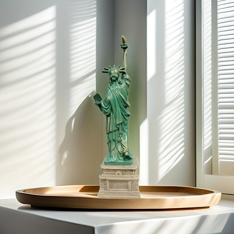 Tnessential Art Deco Resin Statue of Liberty Model Versatile Home and 3D Decor