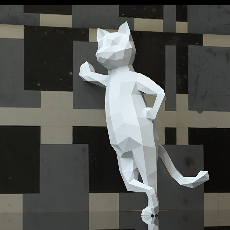 Tnessential Cm Standing Cat Paper Model 3D Decor