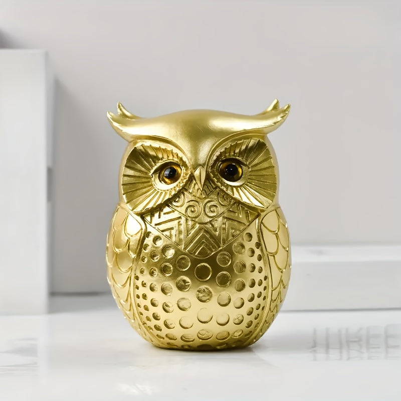 Tnessential U002fmodern Minimalist Resin Owl Animal Ornament Craft TV 3D Decor