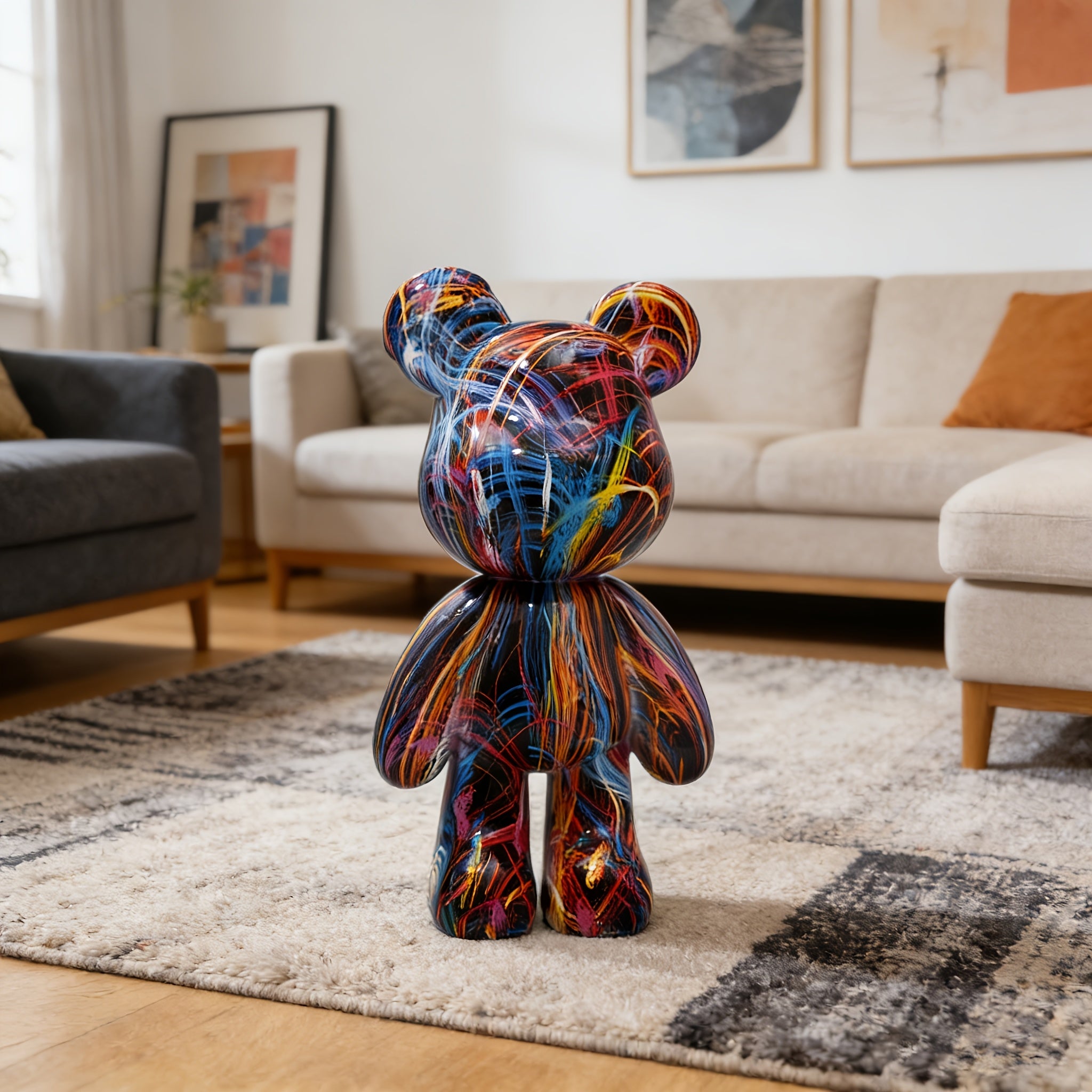 Tnessential Bear Decorative Resin Sculpture Statue 3D Decor