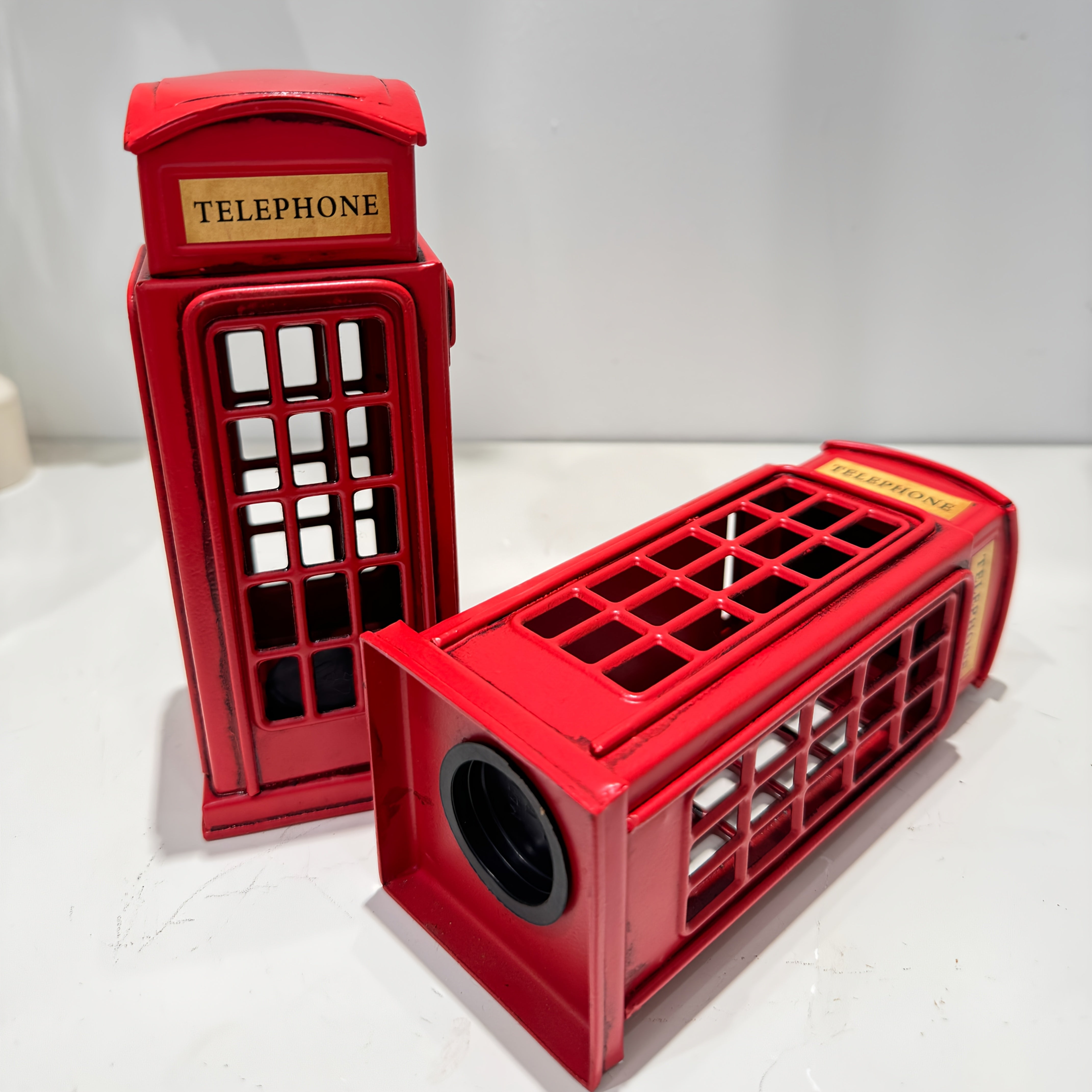 Tnessential Handmade Metal Creative Industrial Vintage Style Telephone 3D Decor