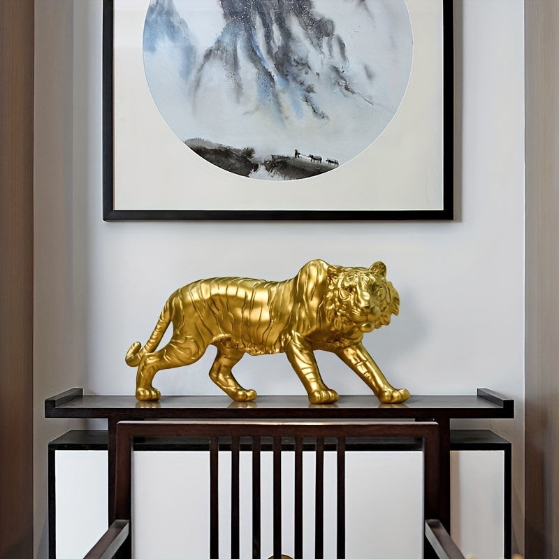 Tnessential Resin Tiger Home Statue Ornament 3D Decor