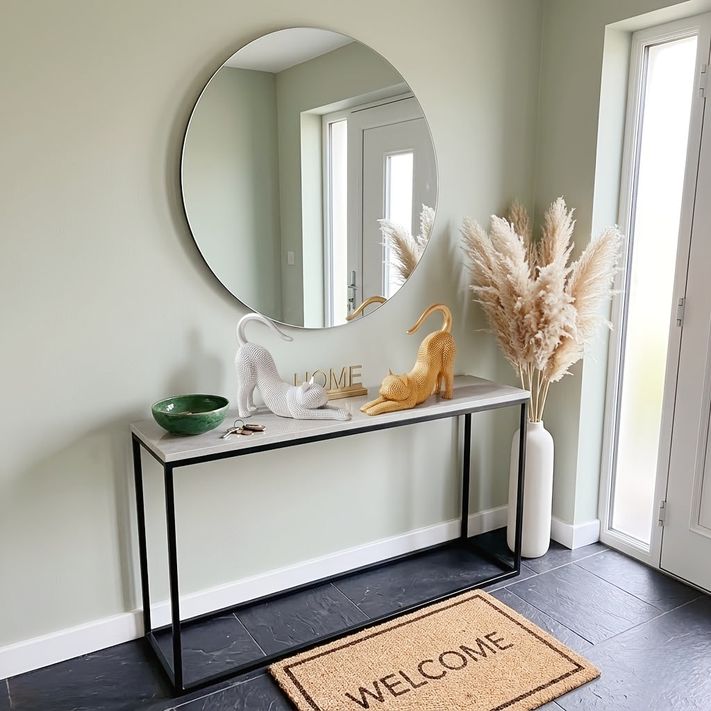 Tnessential Modern Charm Beaded Cat Statue 3D Decor
