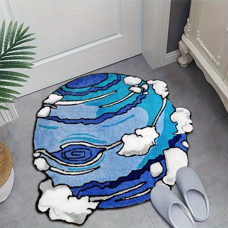 BLUE IRREGULAR RUG view 2