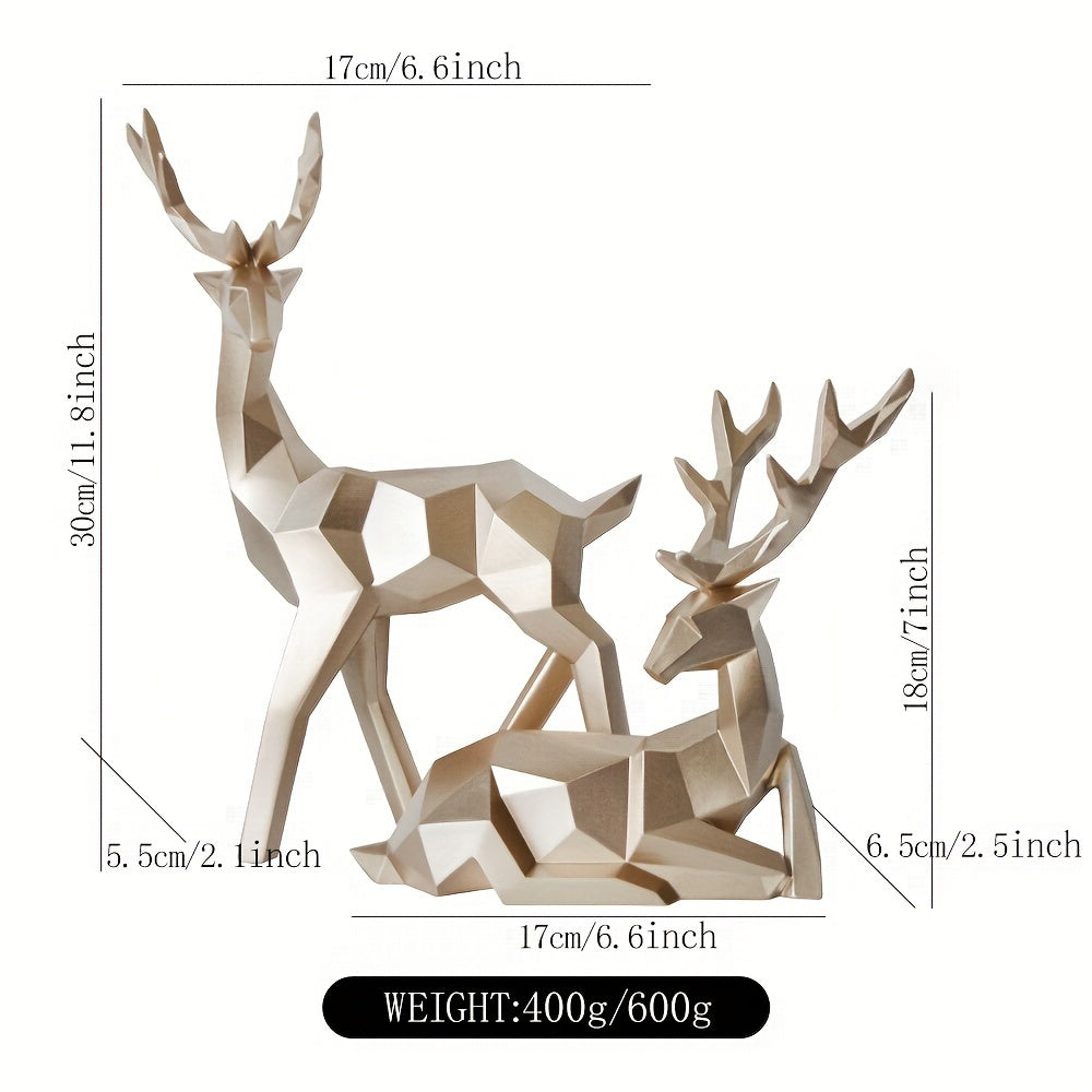 Tnessential Reindeer Statue Ornaments 3D Decor