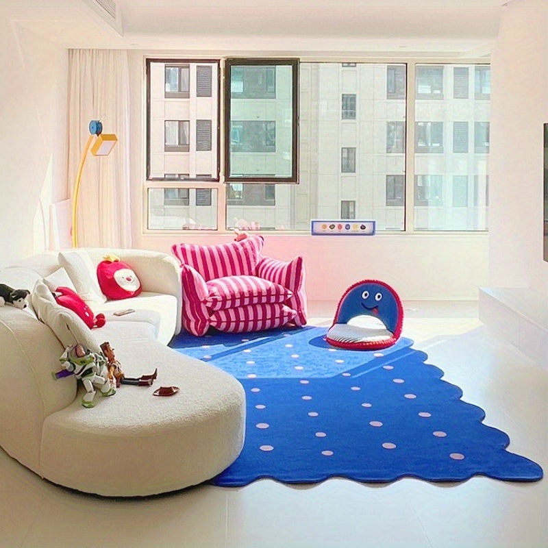 PINK POLKA DOT RUG view 2