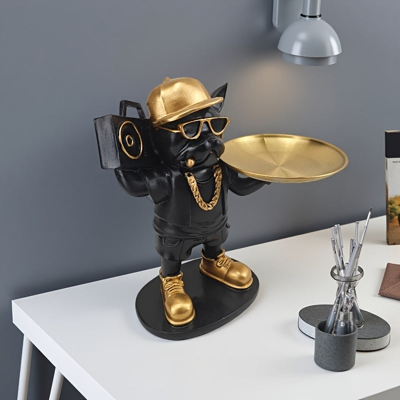 Tnessential French Bulldog Figurine Desk Decor 3D Decor