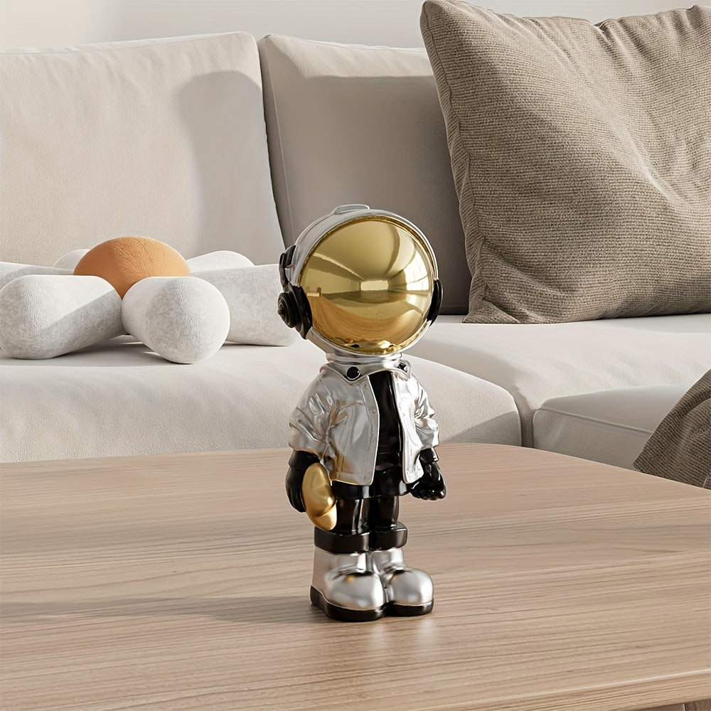 Tnessential Silvery Astronaut Ornament 3D Decor