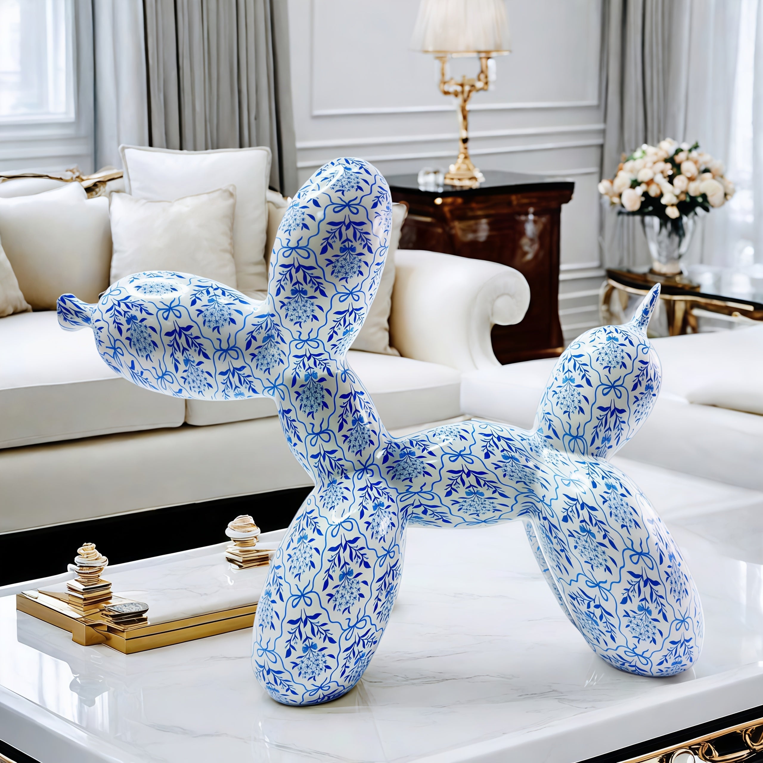 Tnessential Classic Abstract Statue in Chinese Style 3D Decor