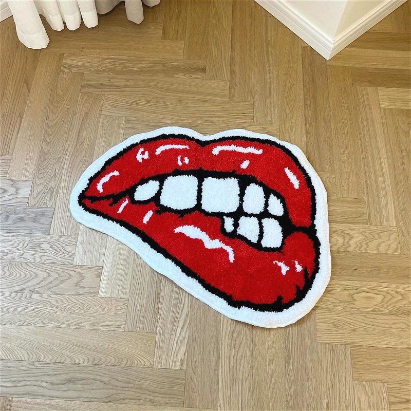 RED IRREGULAR 6 RUG view 3