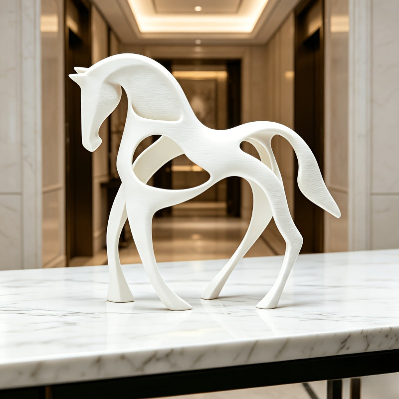 Tnessential Minimalist Abstract Horse Sculpture 3D Decor