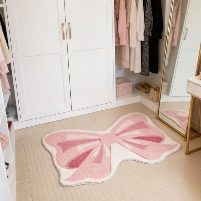 Pink Bow Rug