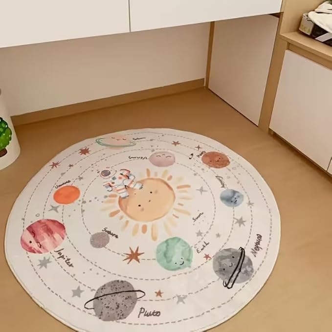CUTE SPACE CIRCLE RUG