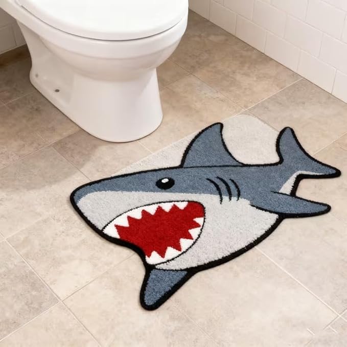 CARTOON SHARK RUG