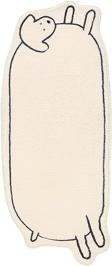 CUTE WHITE SHEEP RUG
